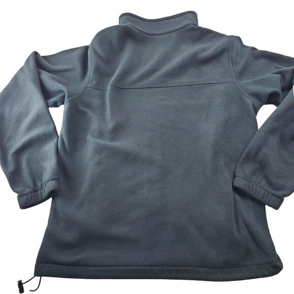 Columbia Men’s Fleece Jacket Medium Full Zip Black LOGO Comfort Soft & Warm - Picture 7 of 11
